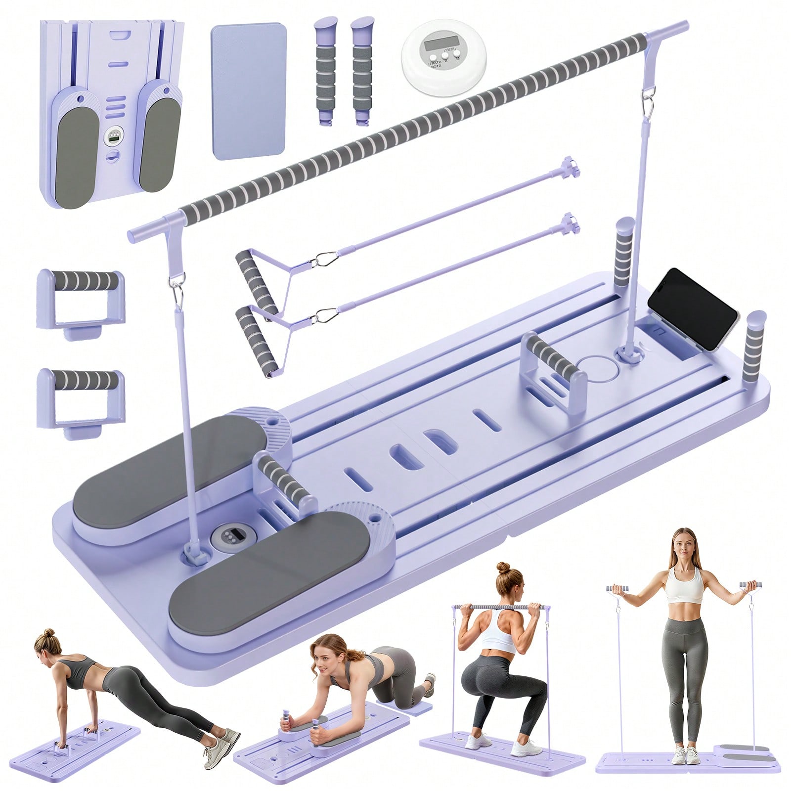 Phone Holder - Reformer do pilatesu z drążkiem, deska