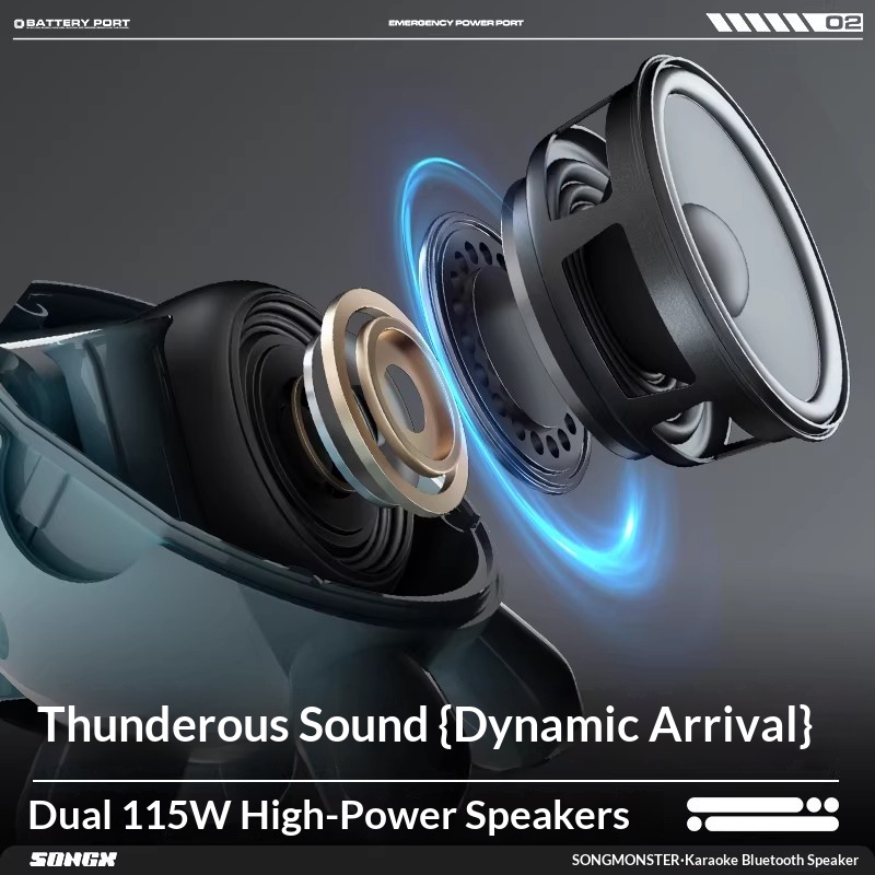 SONGX Audio Podwójny Mikrofon  – Bluetooth Speaker recenzja i cena